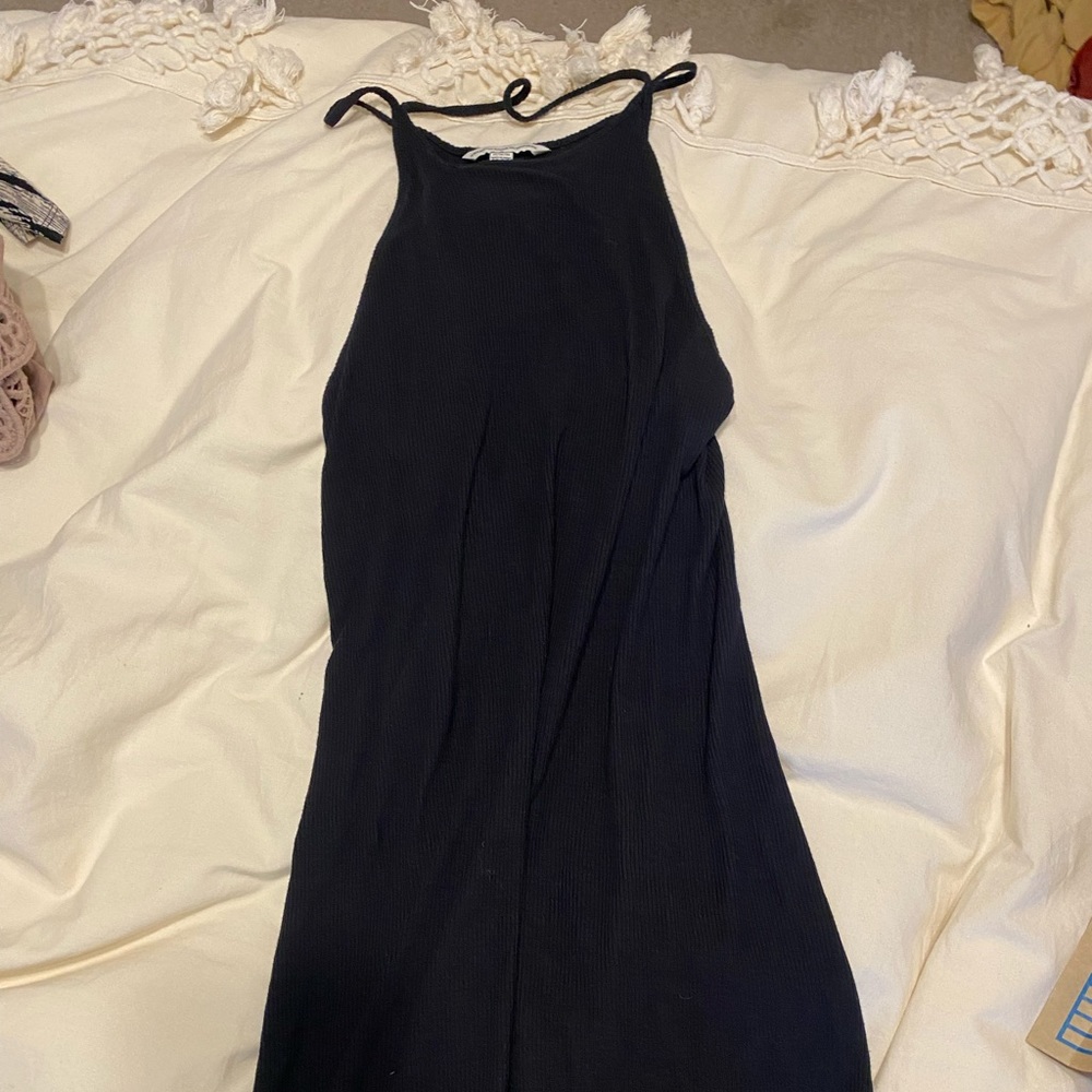 Black American eagle midi dress
